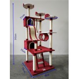 Cat Tree Scratch Post Scratching Pole Tower Gym Toy 202cm 